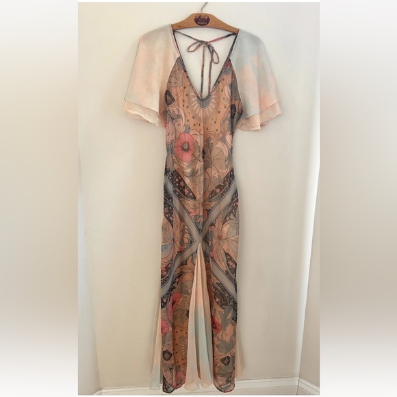 Free People Celestial Nights Fairy Combo Maxi Dress NWT Size XS - Picture 11 of 15